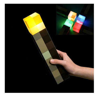 Antorcha de minecraft multicolor