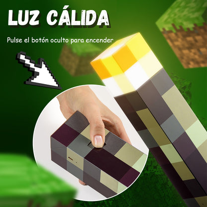 Antorcha de minecraft multicolor